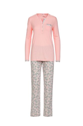 Γυναικεία πυτζάμα Vamp - Ροζ - Βαμβακερή