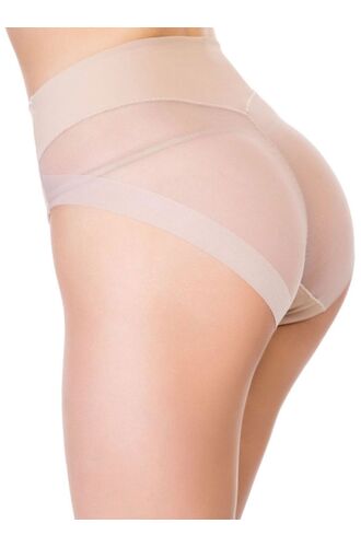 Λαστέξ slip Ysabel Mora - Αόρατο Lastex - Λεπτότερη έως 2 νούμερα -  Μπεζ