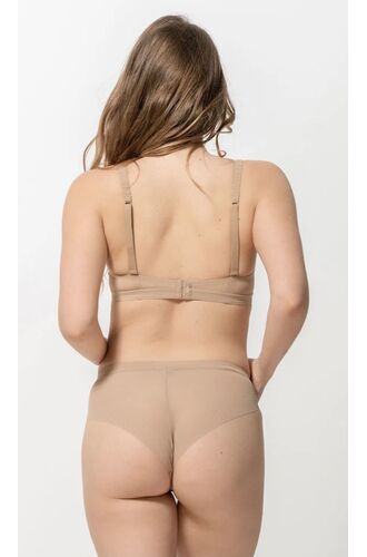 Brazilian slip Luna Secret Sense - Μπεζ laser-cut - Χωρίς ραφές