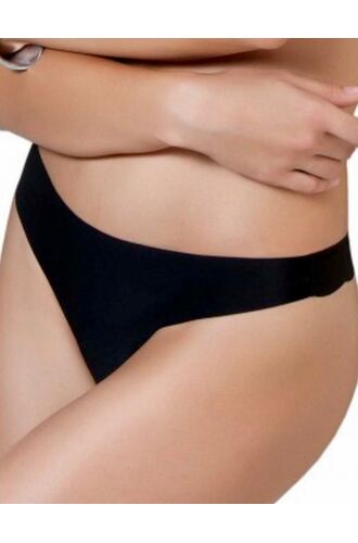 String slip Luna Secret Sense - Μαύρο laser-cut - Χωρίς ραφές