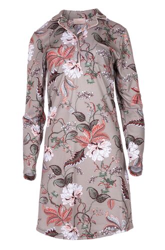 Γυναικείο Νυχτικό Pink Label - Γκρι - Floral