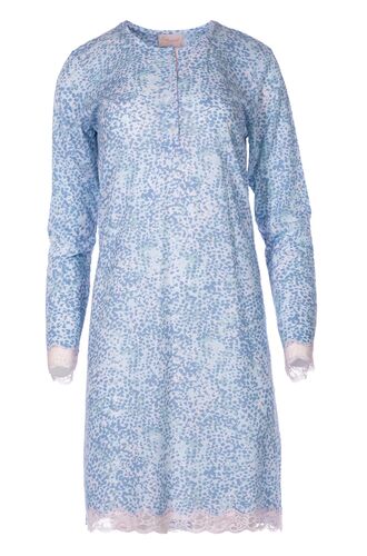 Γυναικείο Νυχτικό Pink Label - Μπλε - Animal Print