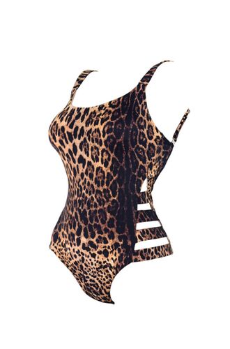 Γυναικείο μαγιό ολόσωμο Rock Club Leopard - Animal Print - Κανονικό