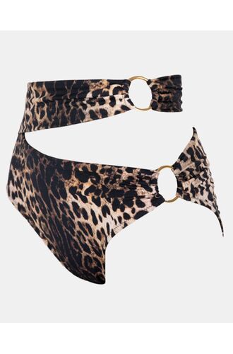 Ψηλόμεσο μαγιό slip Rock Club - Animal print - Σλιπ  με κρίκους