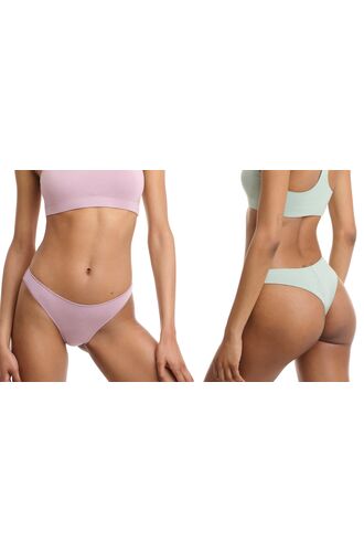 Γυναικείο brazil Walk - Slip από ίνες bamboo - 2 pack