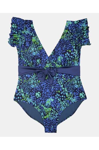 Γυναικείο Plus Size μαγιό ολόσωμο Rock Club - Εμπριμέ - Κανονικό - Cup D/E