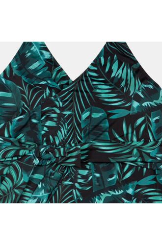 Γυναικείο Plus Size μαγιό ολόσωμο Rock Club - Εμπριμέ - Κρουαζέ - Cup D/E