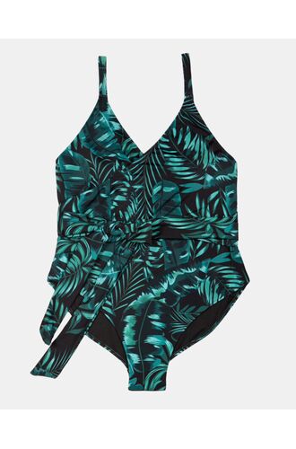 Γυναικείο Plus Size μαγιό ολόσωμο Rock Club - Εμπριμέ - Κρουαζέ - Cup D/E