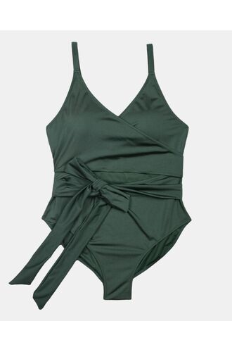 Γυναικείο Plus Size μαγιό ολόσωμο Rock Club - Κυπαρισσί - Κρουαζέ - Cup D/E