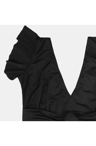 Γυναικείο Plus Size μαγιό ολόσωμο Rock Club - Μαύρο - Κανονικό - Cup D/E