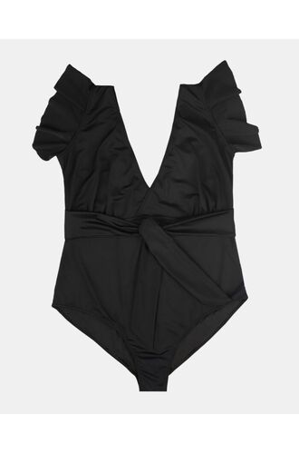 Γυναικείο Plus Size μαγιό ολόσωμο Rock Club - Μαύρο - Κανονικό - Cup D/E