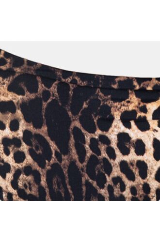 Μαγιό slip Plus Size Rock Club - Leopard - Μπικίνι κανονικό