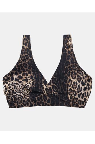 Μαγιό Crop Top Rock Club - Animal Bikini κρουαζέ - Plus Size