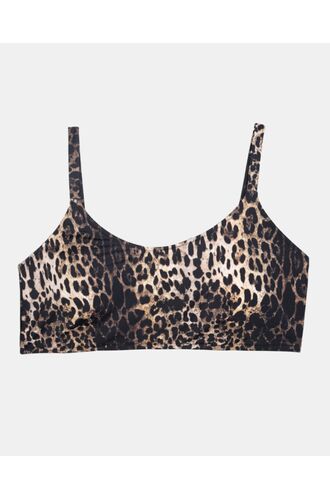 Μαγιό Crop Top Rock Club - Animal print Bikini - Plus Size