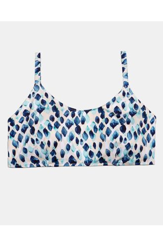 Μαγιό Crop Top Rock Club - Dreams print Bikini - Plus Size