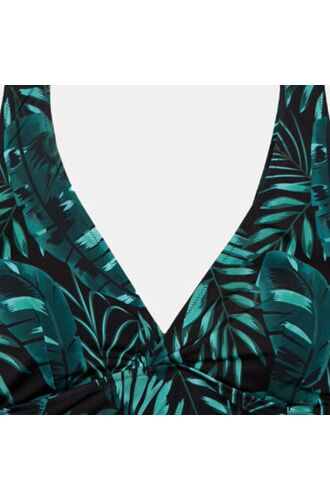 Μαγιό Crop Top Rock Club - Palm Bikini κρουαζέ - Plus Size