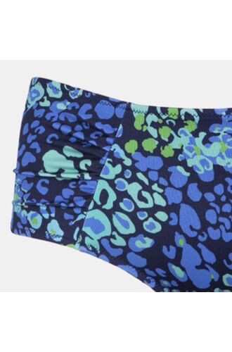 Μαγιό hipster slip Rock Club - Spring print - Μπικίνι με σούρες