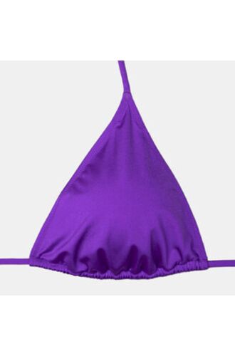 Μαγιό Plus Size τρίγωνο Rock Club - Μωβ - Τοπ Bikini