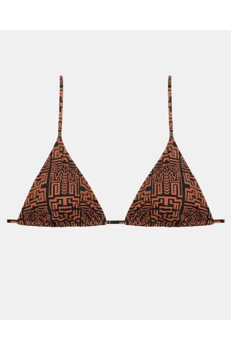 Μαγιό Plus Size τρίγωνο Rock Club - TOTEM print - Τοπ Bikini