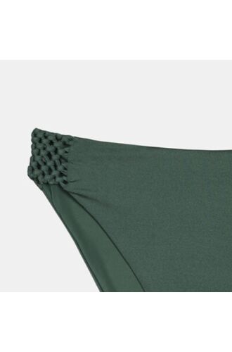 Μαγιό slip Plus Size Rock Club - Κλασικό Κυπαρισσί - Μπικίνι macrame