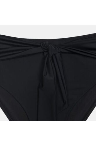 Μαγιό slip Plus Size Rock Club - Μαύρο Μπικίνι - Κανονικό με φιόγκο