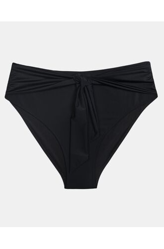 Μαγιό slip Plus Size Rock Club - Μαύρο Μπικίνι - Κανονικό με φιόγκο