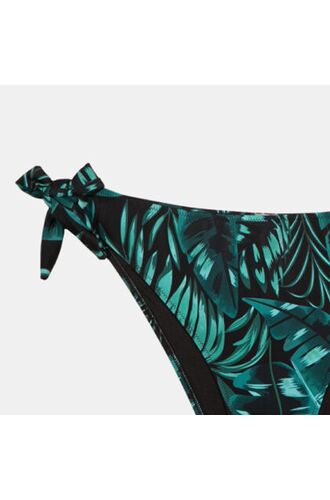 Μαγιό slip Plus Size Rock Club - Palm Print - Μπικίνι δετό