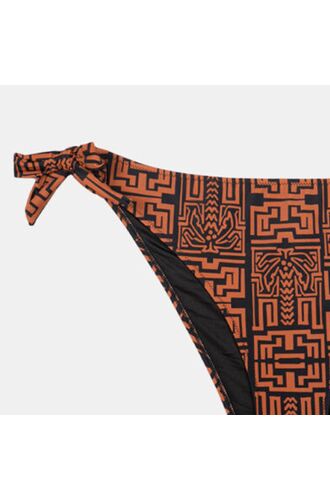 Μαγιό slip Plus Size Rock Club - TOTEM Print - Μπικίνι δετό