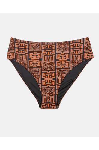 Μαγιό slip Plus Size Rock Club - TOTEM print - Μπικίνι κανονικό