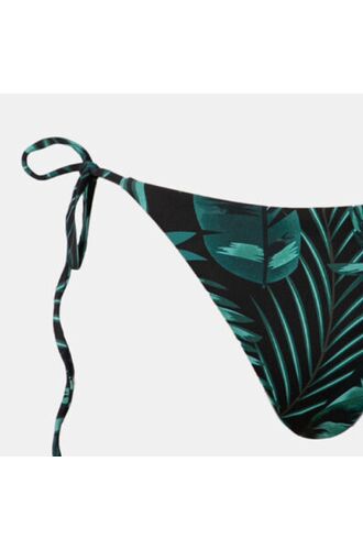 Μαγιό σλιπ Rock Club - Palm Print - Mε κορδόνι - Μπικίνι Κανονικό