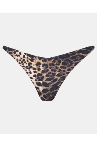 Μαγιό slip Rock Club Panther - Ψηλό κόψιμο - Leopard Print - V σλιπ