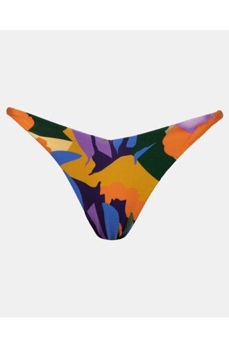 Μαγιό slip Rock Club Panther - Ψηλό κόψιμο - Midnight Print - V σλιπ