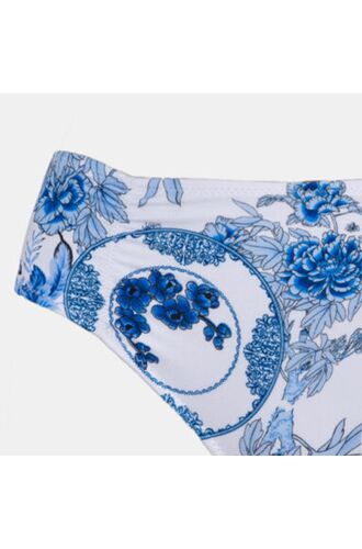 Μαγιό slip Rock Club - Porcelain print - Μπικίνι με σούρες