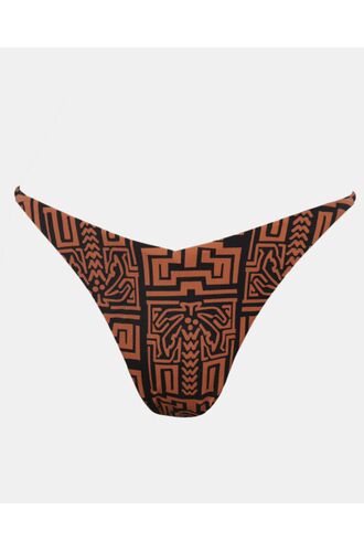 Μαγιό slip Rock Club - Ψηλό κόψιμο - Totem Print - V σλιπΜαγιό slip Rock Club - Ψηλό κόψιμο - Totem Print - V σλιπ