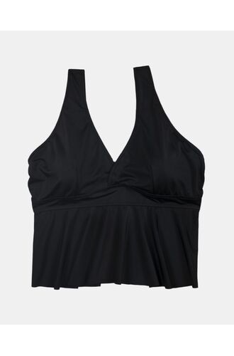 Μαγιό Τανκίνι Rock Club - Μαύρο κρουαζέ - Plus Size