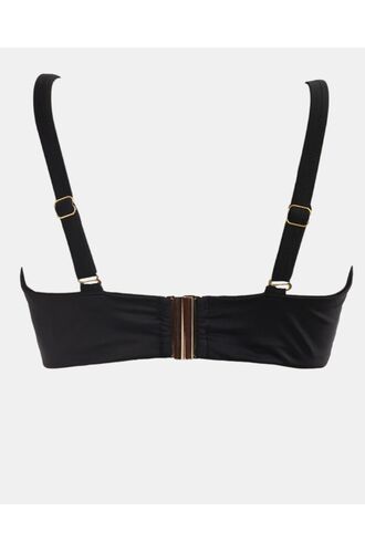 Μαγιό top balconette Rock Club - Μαύρο Bikini - Cup D