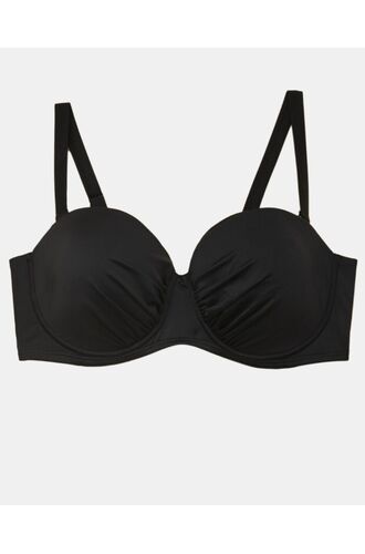 Μαγιό top balconette Rock Club - Μαύρο Bikini - Cup D