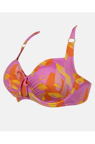 Μαγιό top Rock Club - Bubble print - Bikini για μεγάλο στήθος - Cup D E