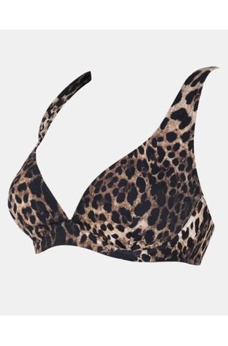 Μαγιό top Rock Club - Leopard print - Bikini για μεγάλο στήθος - Cup C D