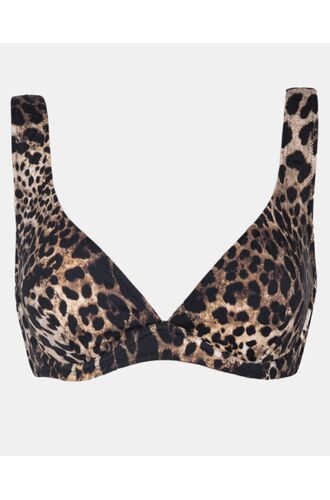 Μαγιό top Rock Club - Leopard print - Bikini για μεγάλο στήθος - Cup C D