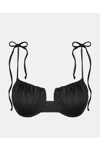 Μαγιό top Rock Club - Μαύρο Bikini - Χωρίς Ενίσχυση - Cup B C