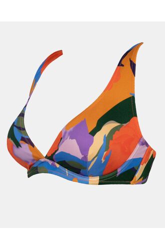 Μαγιό top Rock Club - Midnight print - Bikini για μεγάλο στήθος - Cup C D