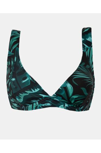 Μαγιό top Rock Club - Palm print - Bikini για μεγάλο στήθος - Cup C D