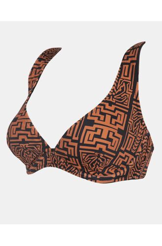 Μαγιό top Rock Club - Totem print - Bikini για μεγάλο στήθος - Cup C D