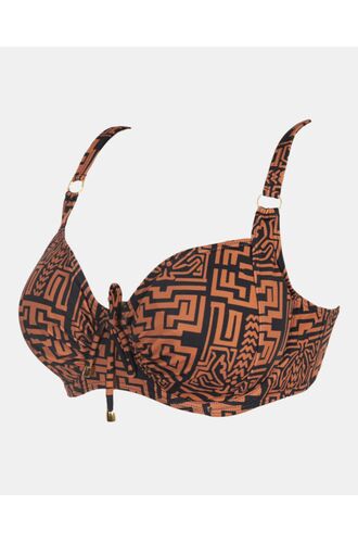 Μαγιό top Rock Club - Totem print - Bikini για μεγάλο στήθος - Cup D E