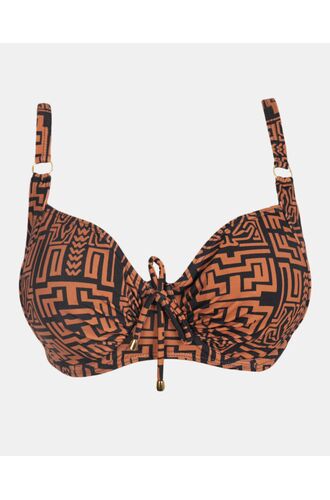 Μαγιό top Rock Club - Totem print - Bikini για μεγάλο στήθος - Cup D E