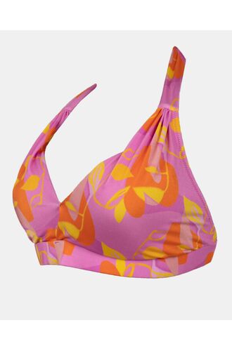 Μαγιό top Τρίγωνο Rock Club - Bubble print - Bikini για μεγάλο στήθος - Cup E