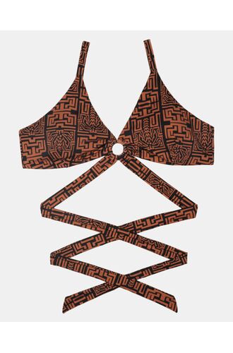 Μαγιό τρίγωνο Rock Club - TOTEM με κρίκο - Τοπ Bikini Plus Size