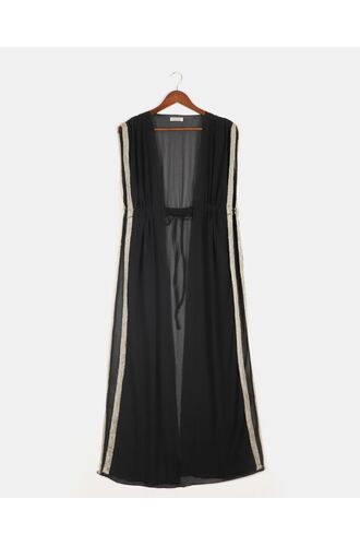 Γυναικείο Beachwear Rock Club - Τουνίκ διάφανη - Μαύρο