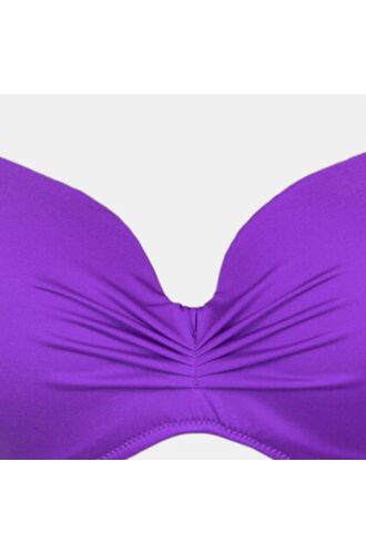 Μαγιό σουτιέν Rock Club - Μεγάλο στήθος - Μωβ Bikini - Cup D E